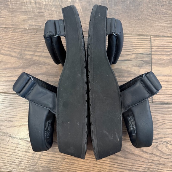 Birkenstock Papillio Black Theda Platform‎ Sandals Womens Size 39/8